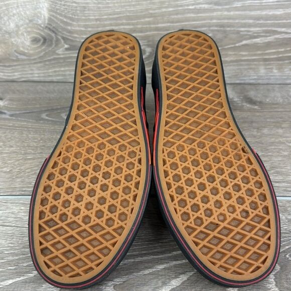Vans Authentic “Flame Wall” Women’s Sz 7 Black Canvas Low Top Lace Up Sneakers - Picture 7 of 10
